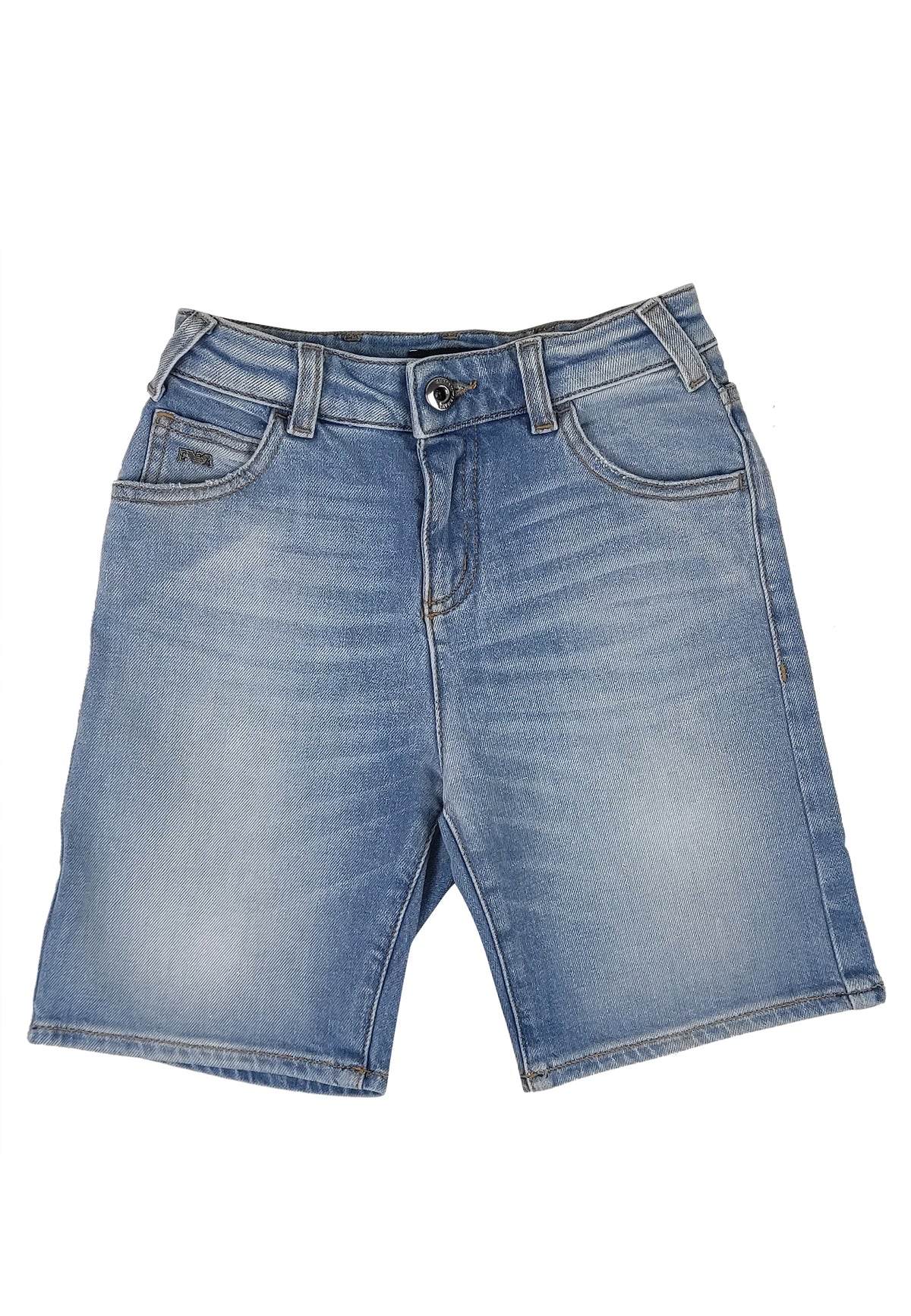 ViaMonte Shop | Emporio Armani bermuda bambino in denim di cotone