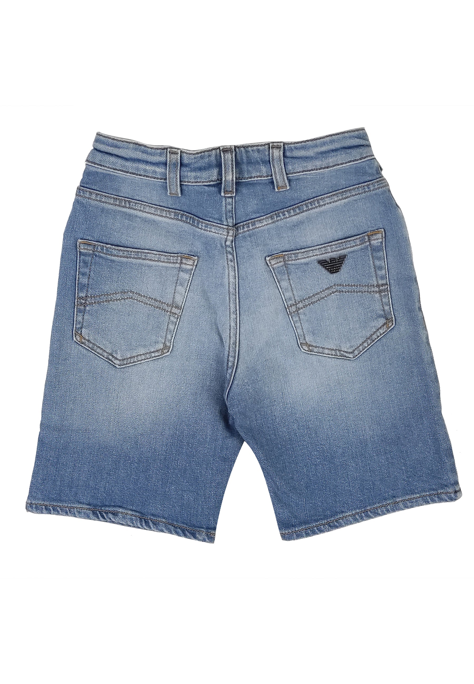 ViaMonte Shop | Emporio Armani bermuda ragazzo in denim di cotone