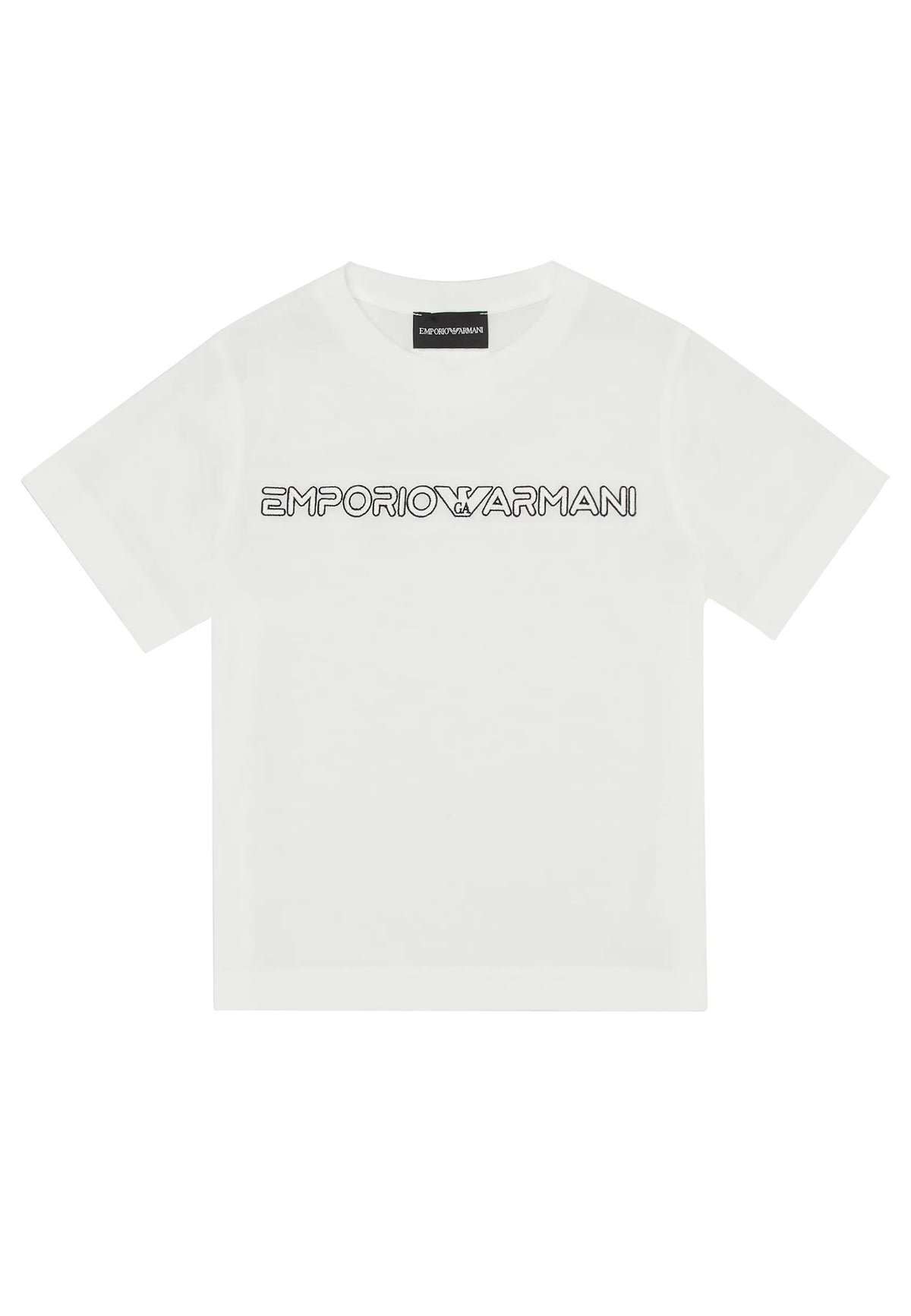 ViaMonte Shop | Emporio Armani t-shirt bianca con logo bambino
