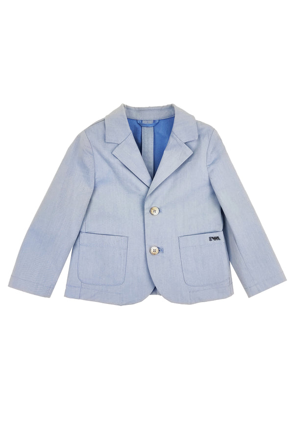 ViaMonte Shop | Emporio Armani giacca blu neonato in misto cotone
