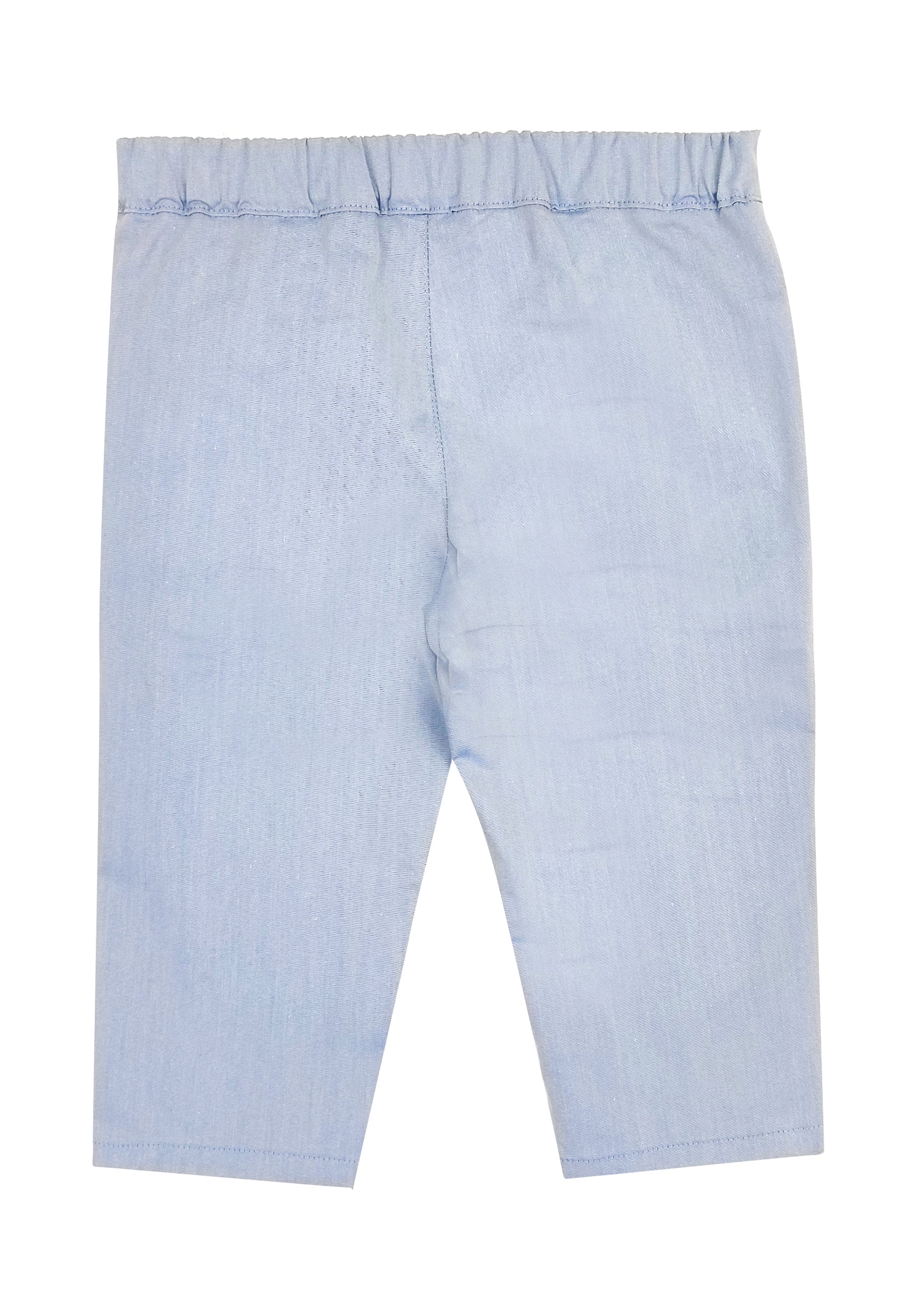 ViaMonte Shop | Emporio Armani pantalone neonato azzurro in cotone