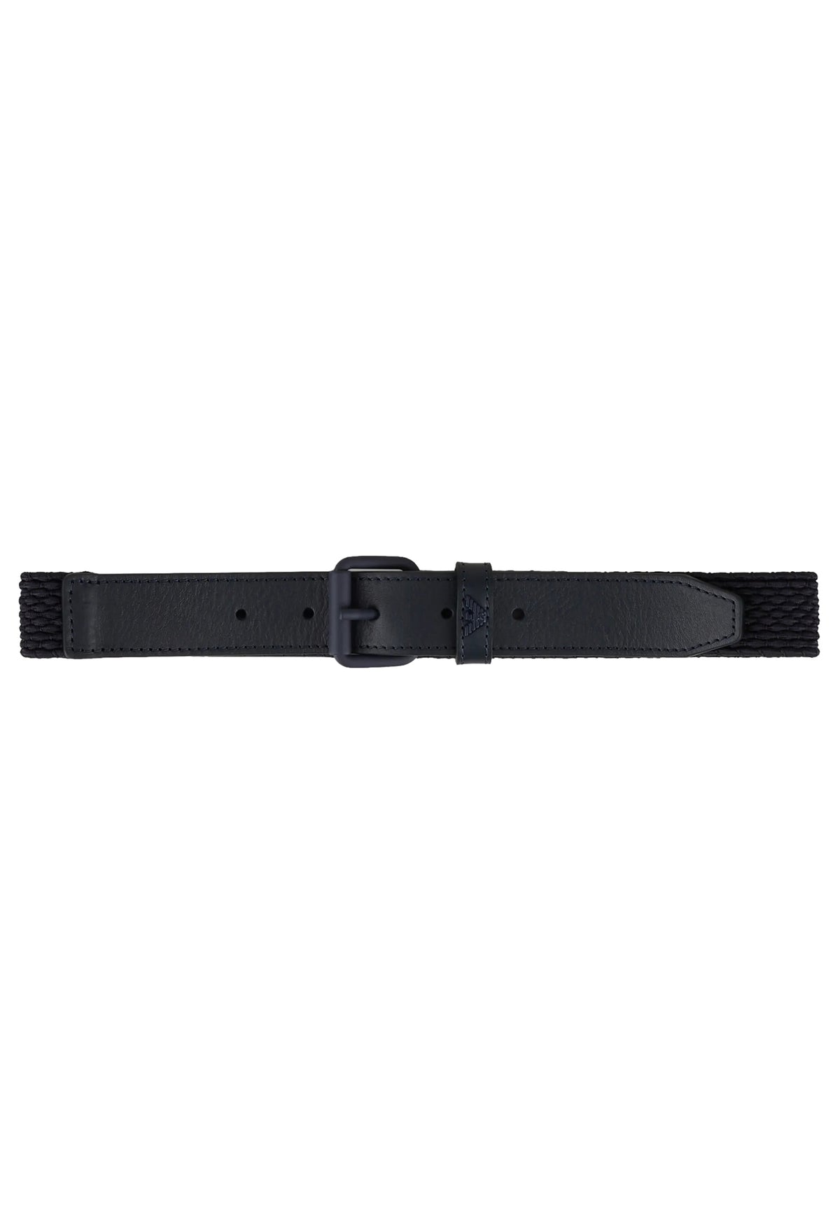 ViaMonte Shop | Emporio Armani cintura blu ragazzo in tessuto intrecciato
