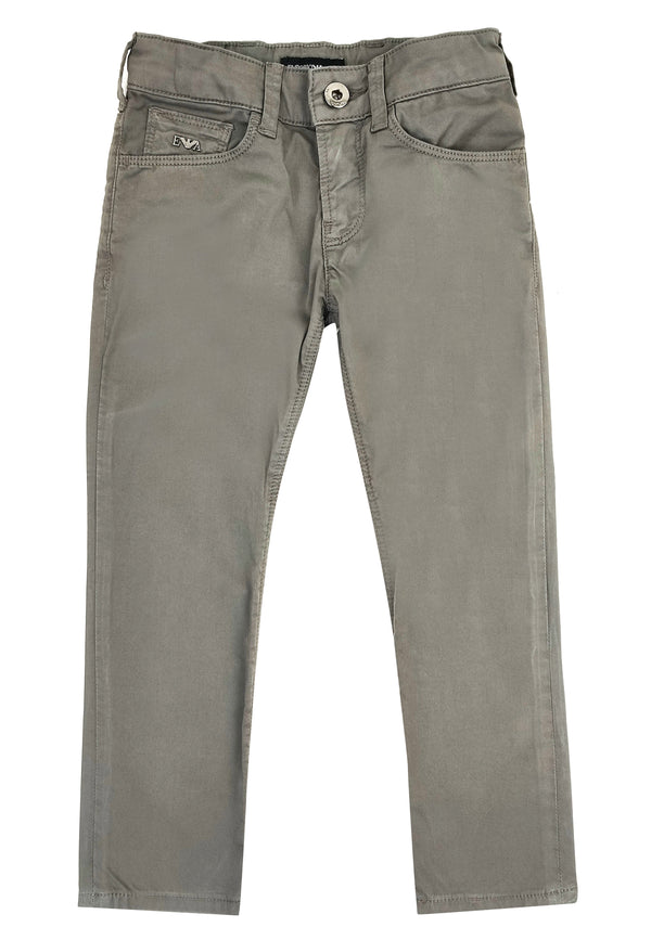ViaMonte Shop | Emporio Armani pantalone grigio ragazzo in cotone