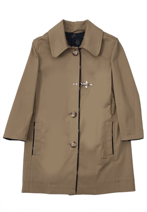 ViaMonte Shop | Fay trench marrone bambino in gabardine stretch