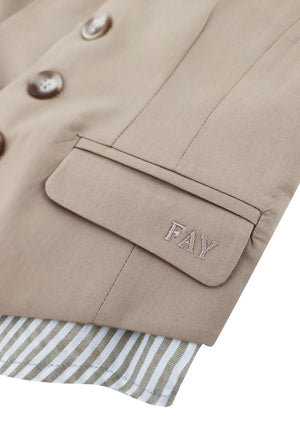 ViaMonte Shop | Fay camicia beige ragazzo in misto lino