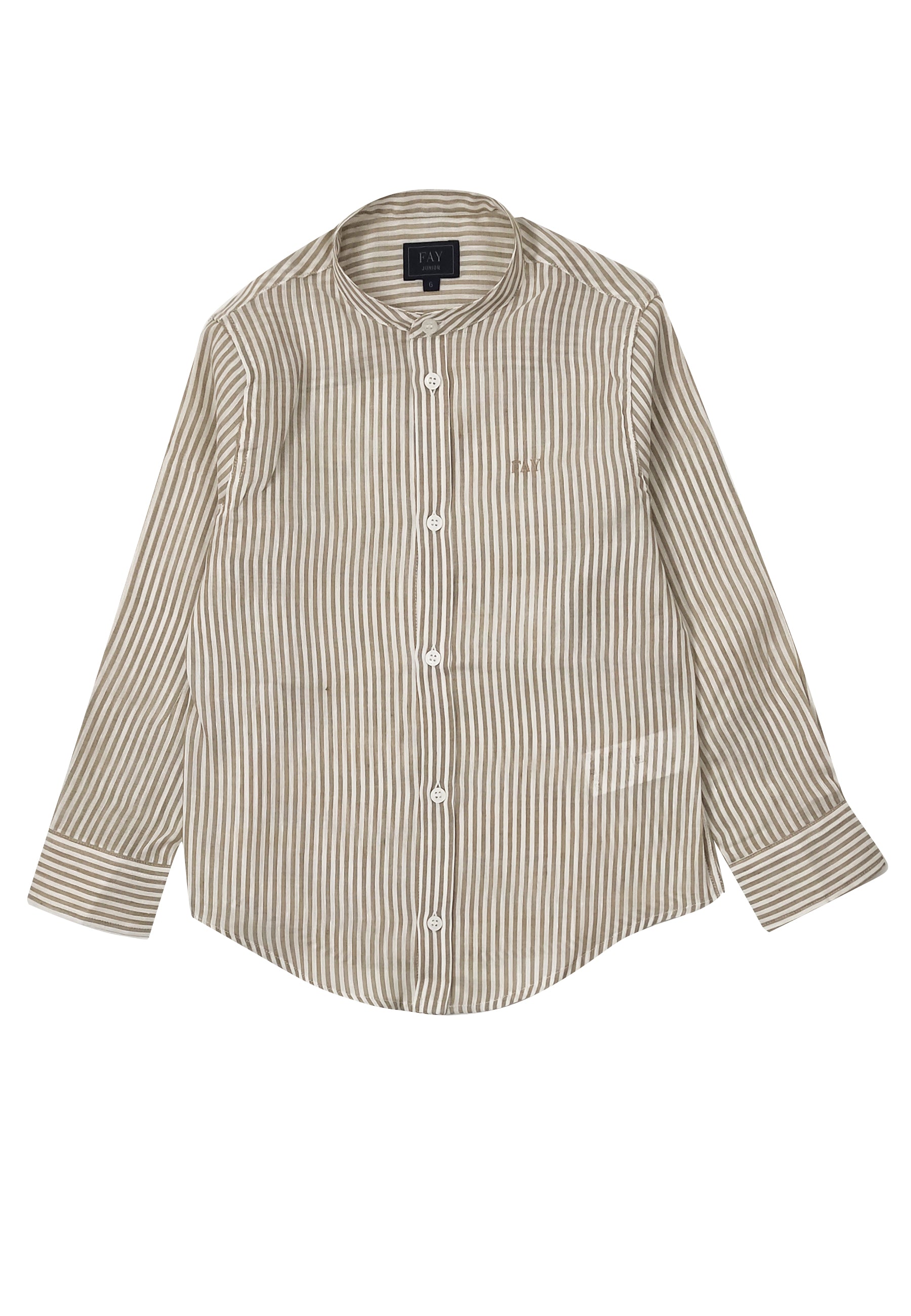 ViaMonte Shop | Fay camicia a righe ragazzo in misto lino