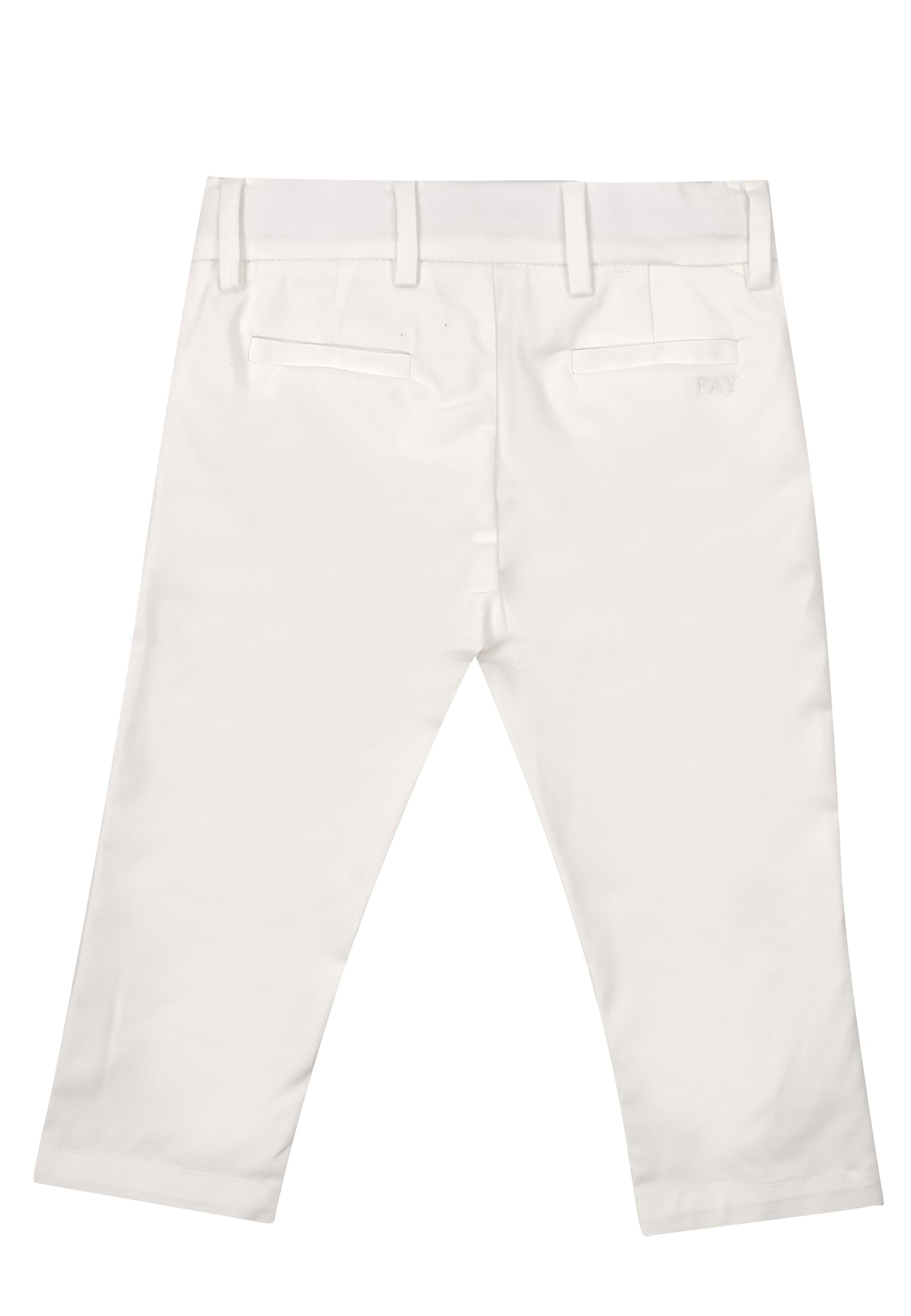 ViaMonte Shop | Fay pantalone bambino bianco in cotone