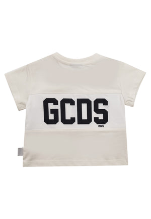 ViaMonte Shop | GCDS t-shirt panna neonato in cotone