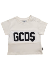 ViaMonte Shop | GCDS t-shirt panna neonato in cotone