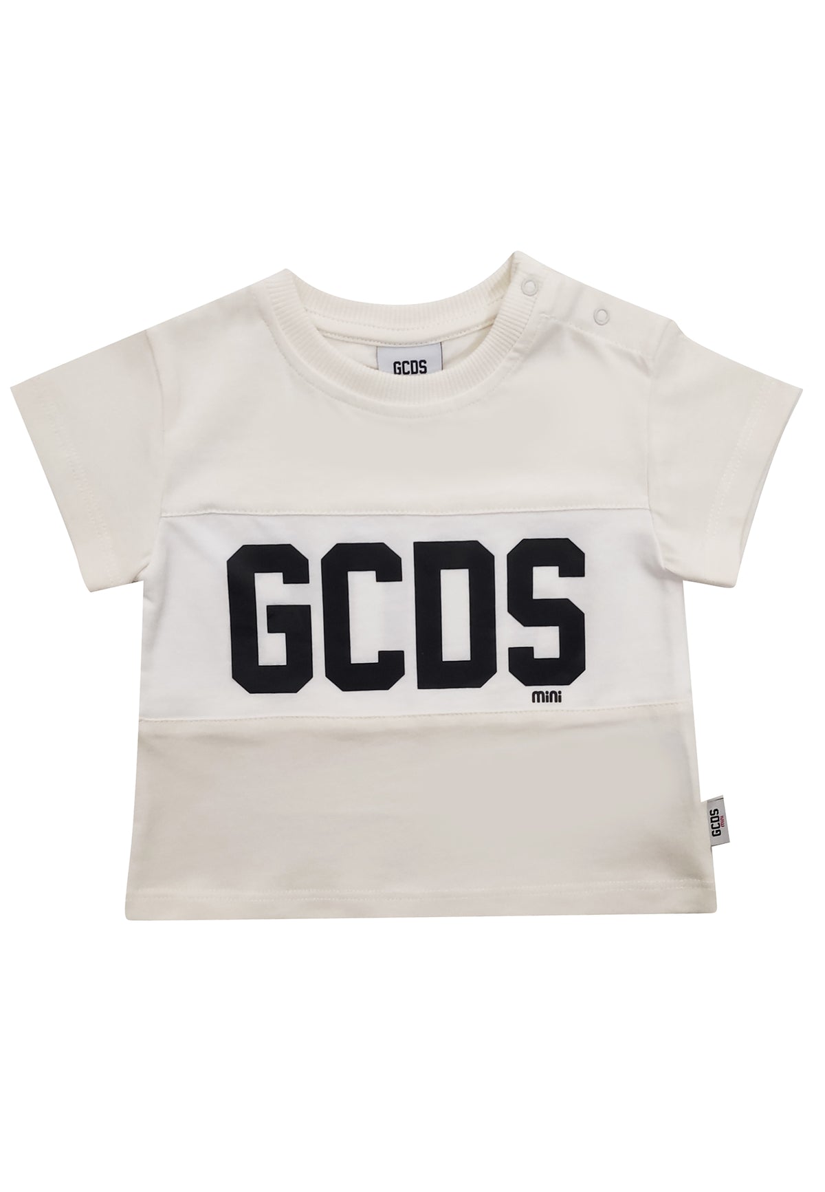 ViaMonte Shop | GCDS t-shirt panna neonato in cotone