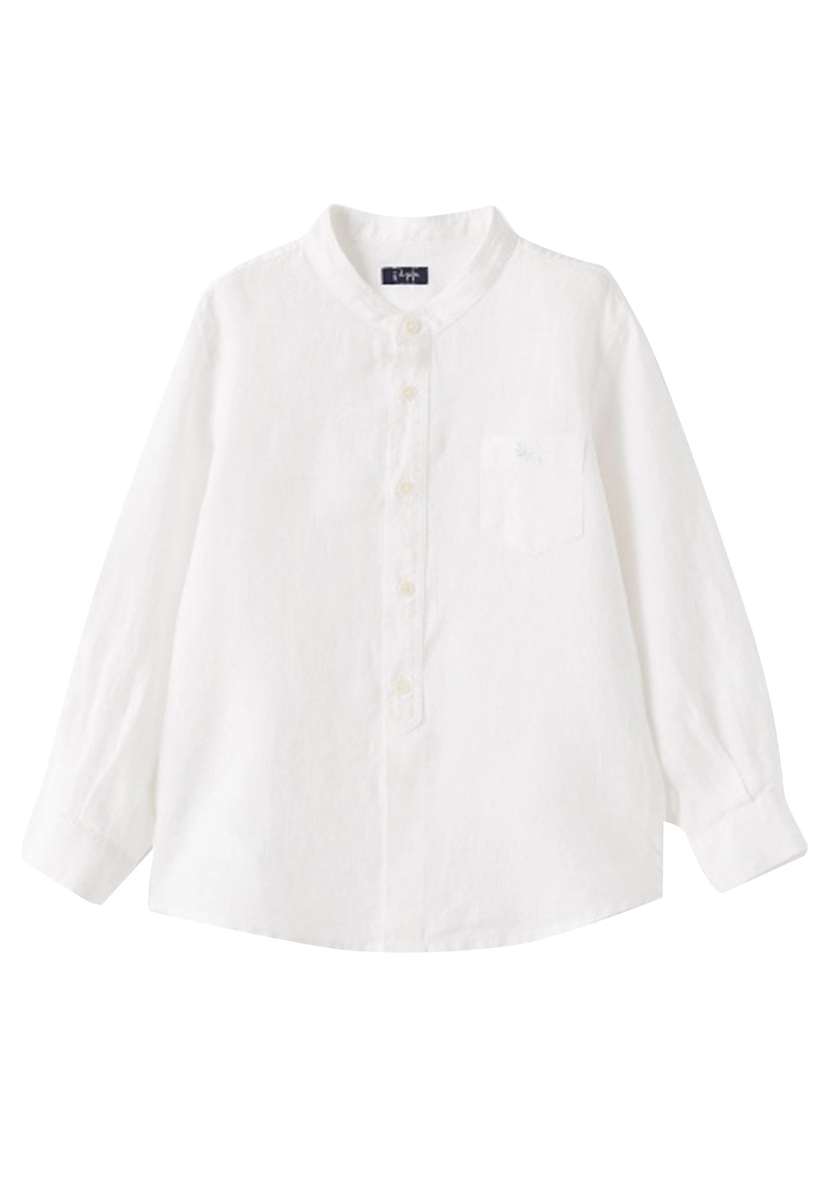 ViaMonte Shop | Il Gufo camicia bianca bambino in puro lino