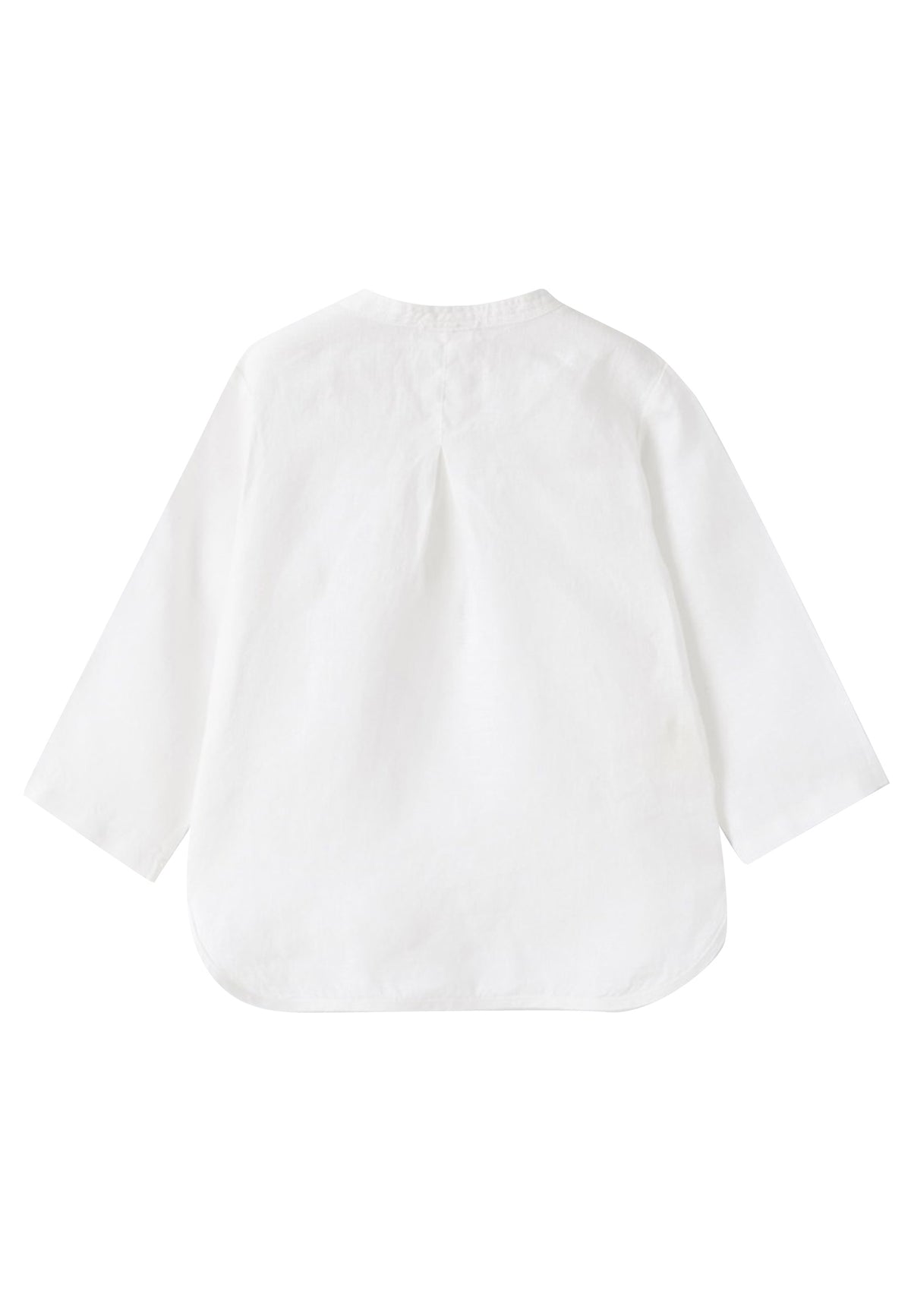 ViaMonte Shop | Il Gufo camicia bianca neonato in puro lino