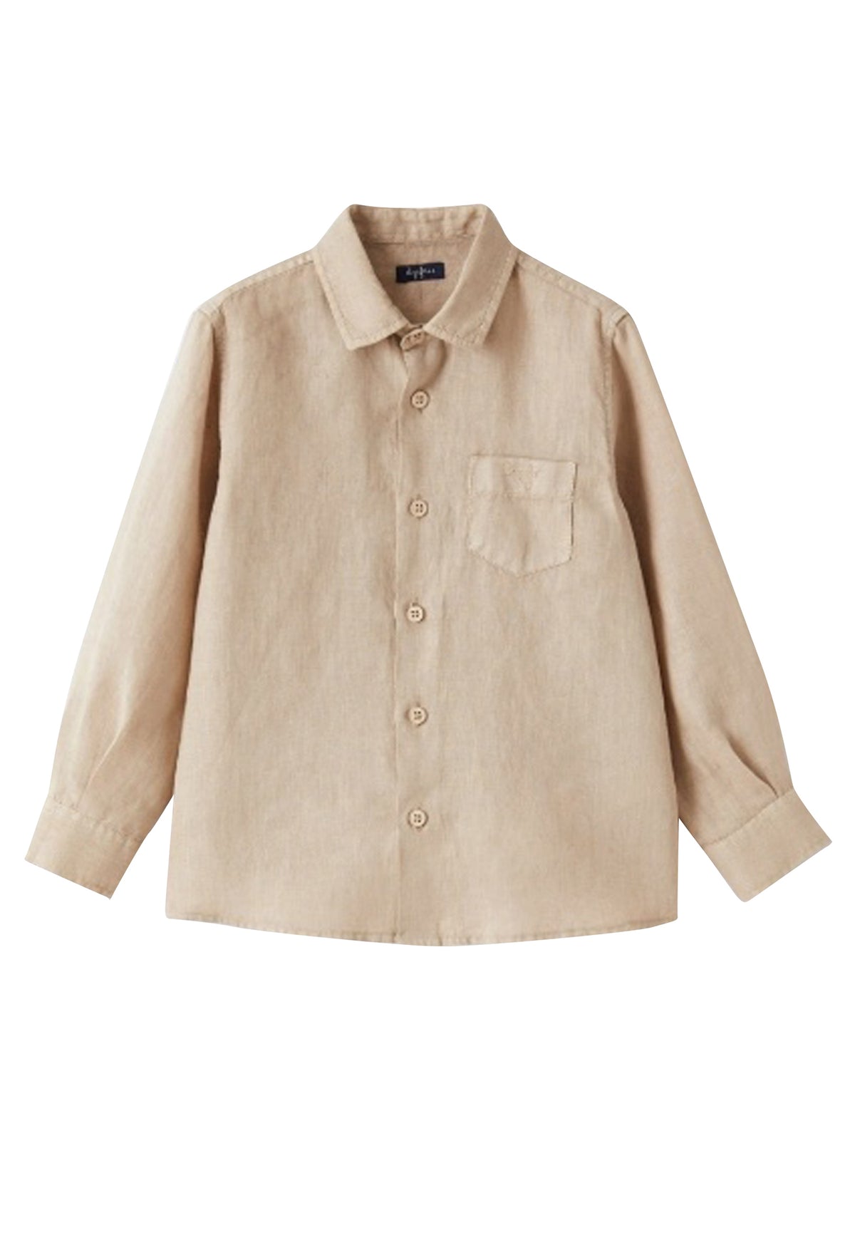 ViaMonte Shop | Il Gufo camicia beige bambino in puro lino