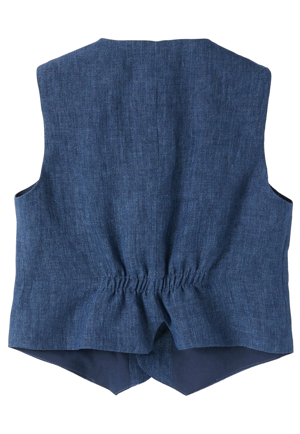 ViaMonte Shop | Il Gufo gilet blu bambino in lino