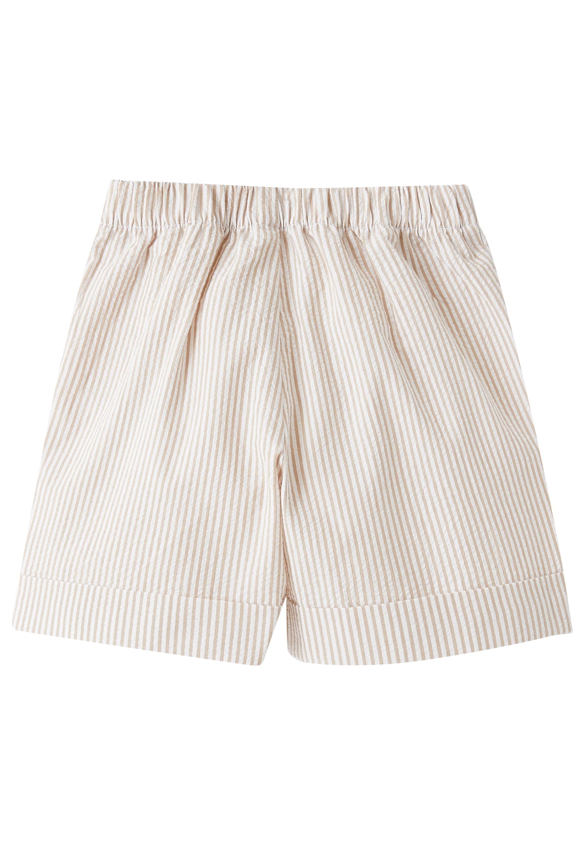 ViaMonte Shop | Il Gufo bermuda a righe corda scuro neonato in cotone