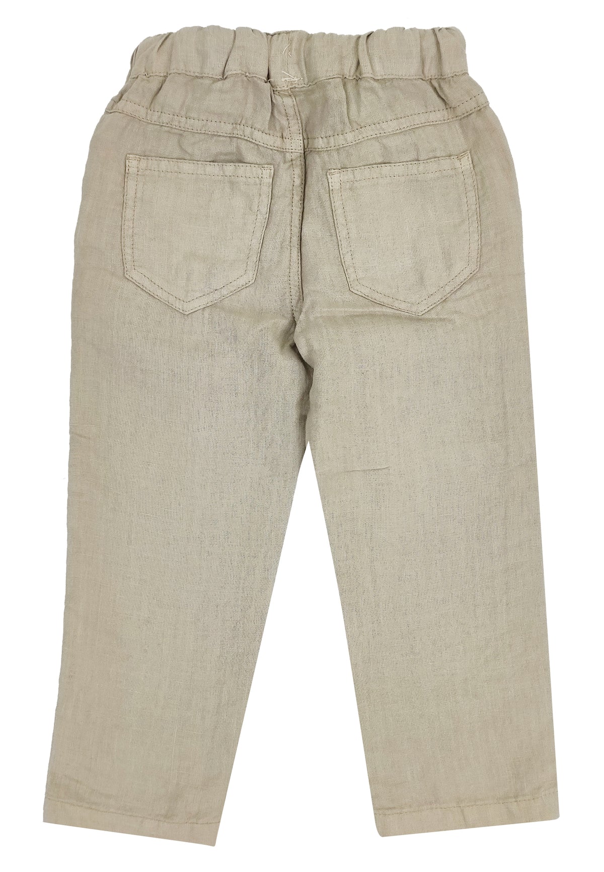 ViaMonte Shop | Il Gufo pantalone sabbia bambino in puro lino