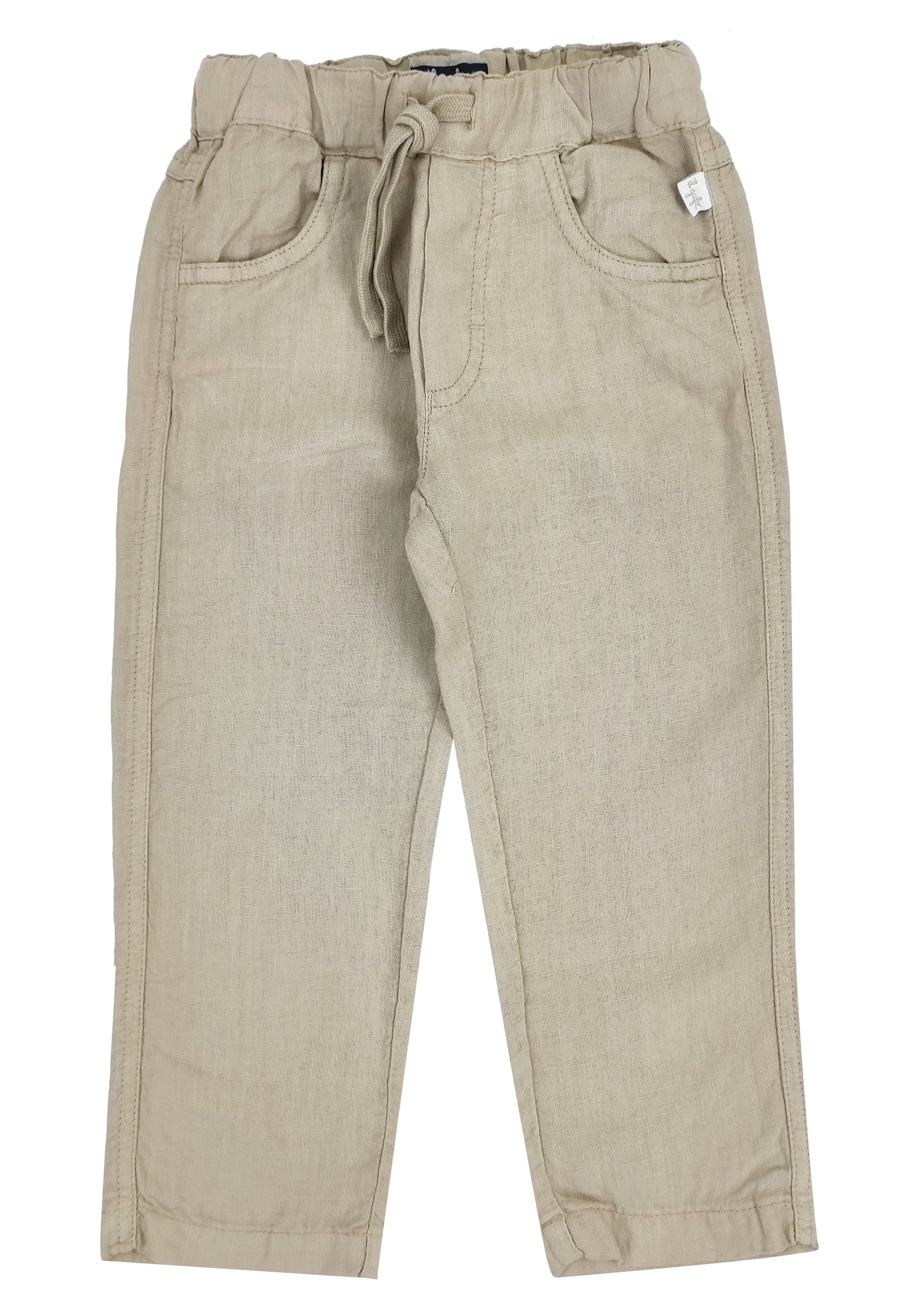 ViaMonte Shop | Il Gufo pantalone sabbia bambino in puro lino