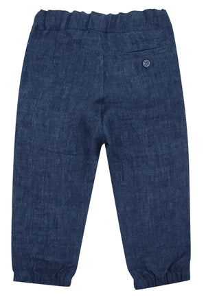 ViaMonte Shop | Il Gufo pantalone blu bambino in cotone