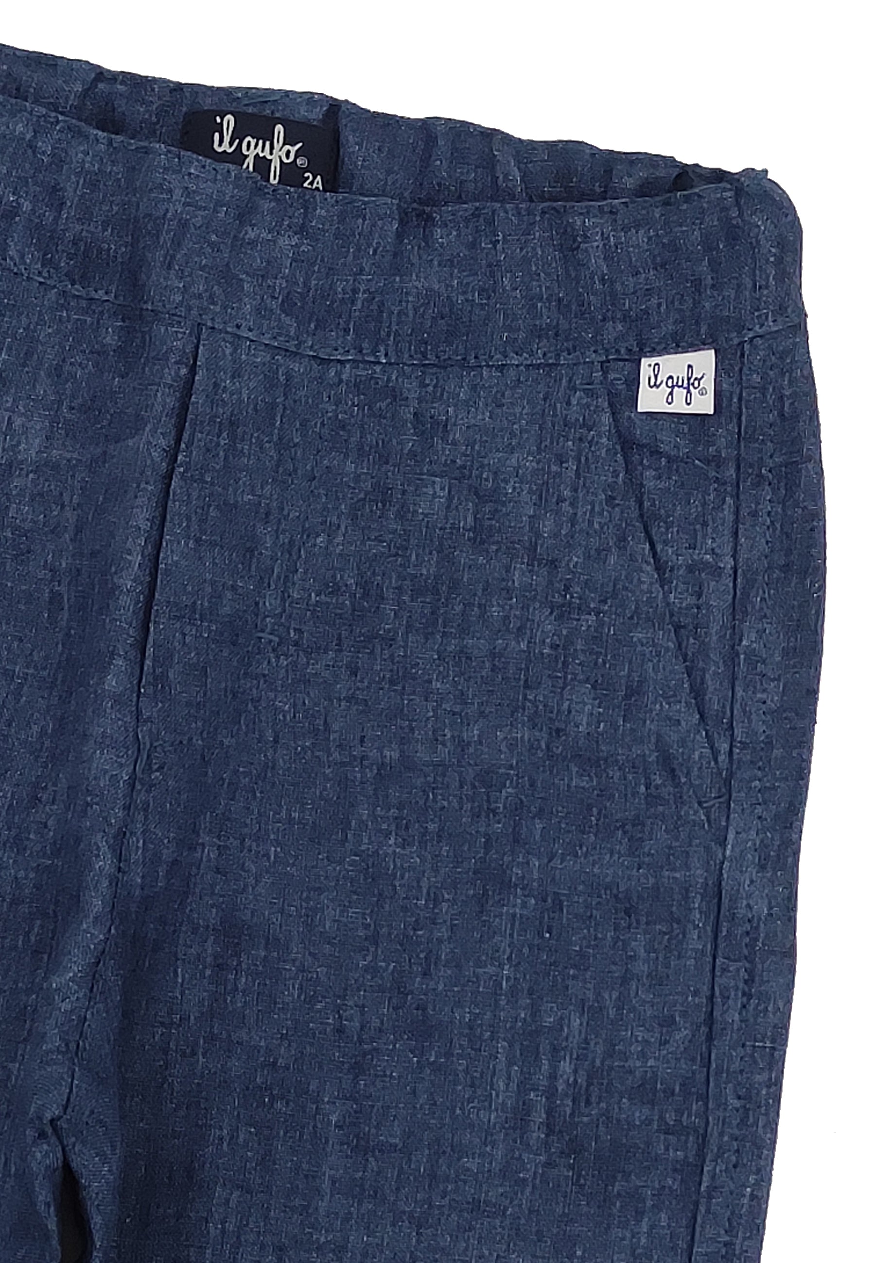 ViaMonte Shop | Il Gufo pantalone blu bambino in cotone