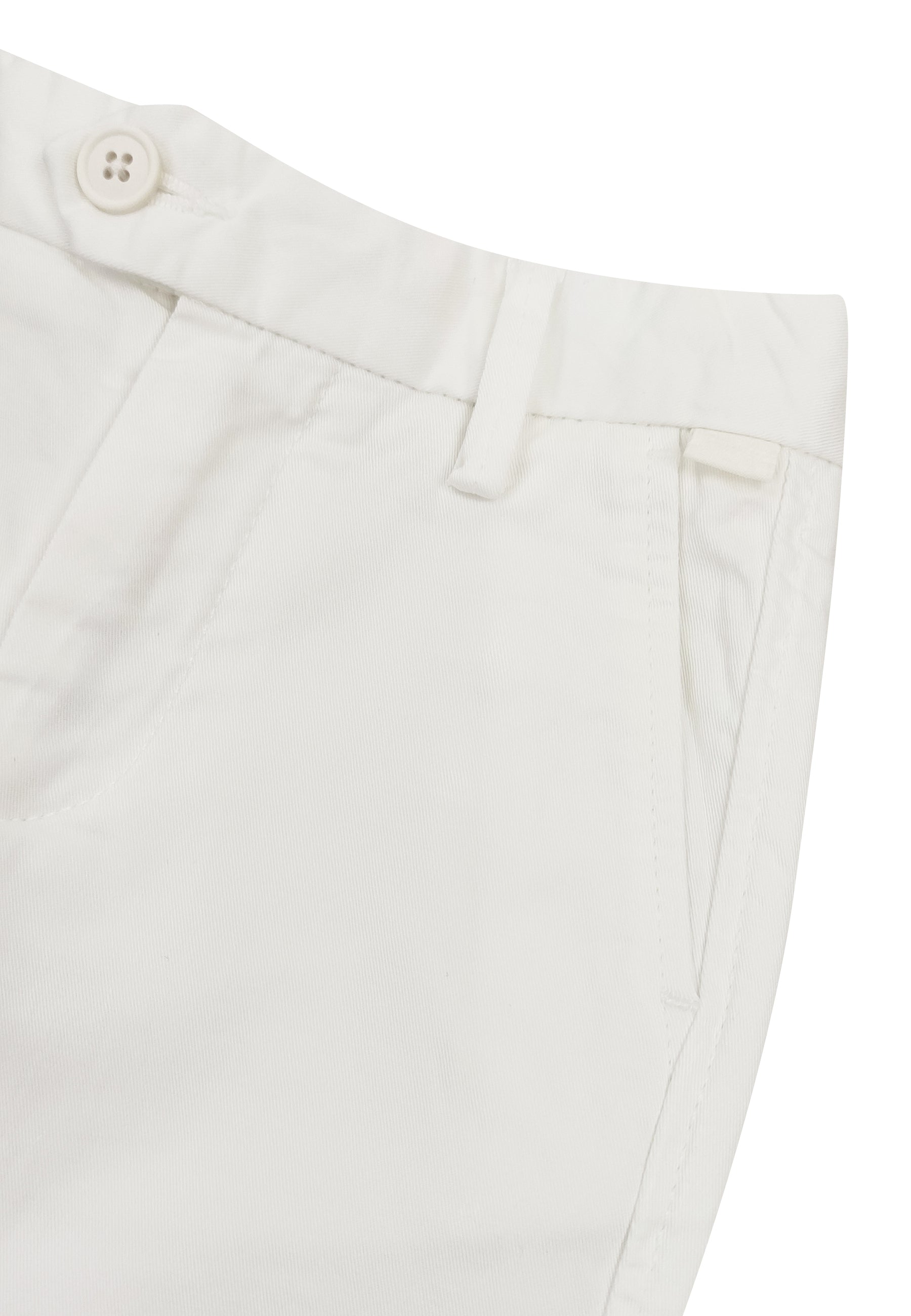 ViaMonte Shop | Il Gufo pantalone chino bianco in gabardina bambino di cotone