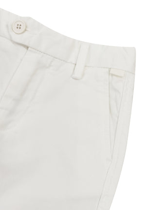 ViaMonte Shop | Il Gufo pantalone chino bianco in gabardina bambino di cotone