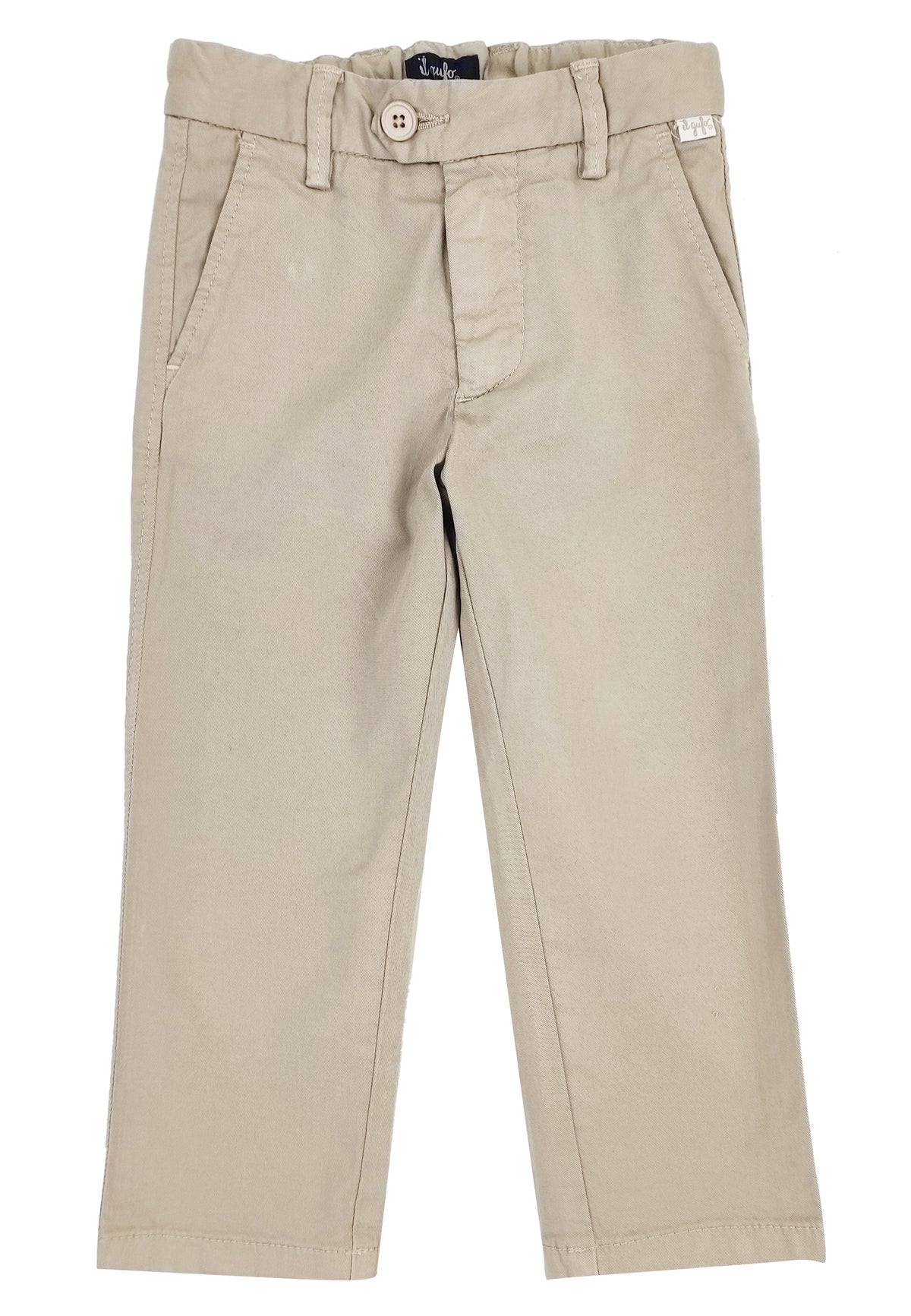 ViaMonte Shop | Il Gufo pantalone chino sabbia in gabardina bambino di cotone