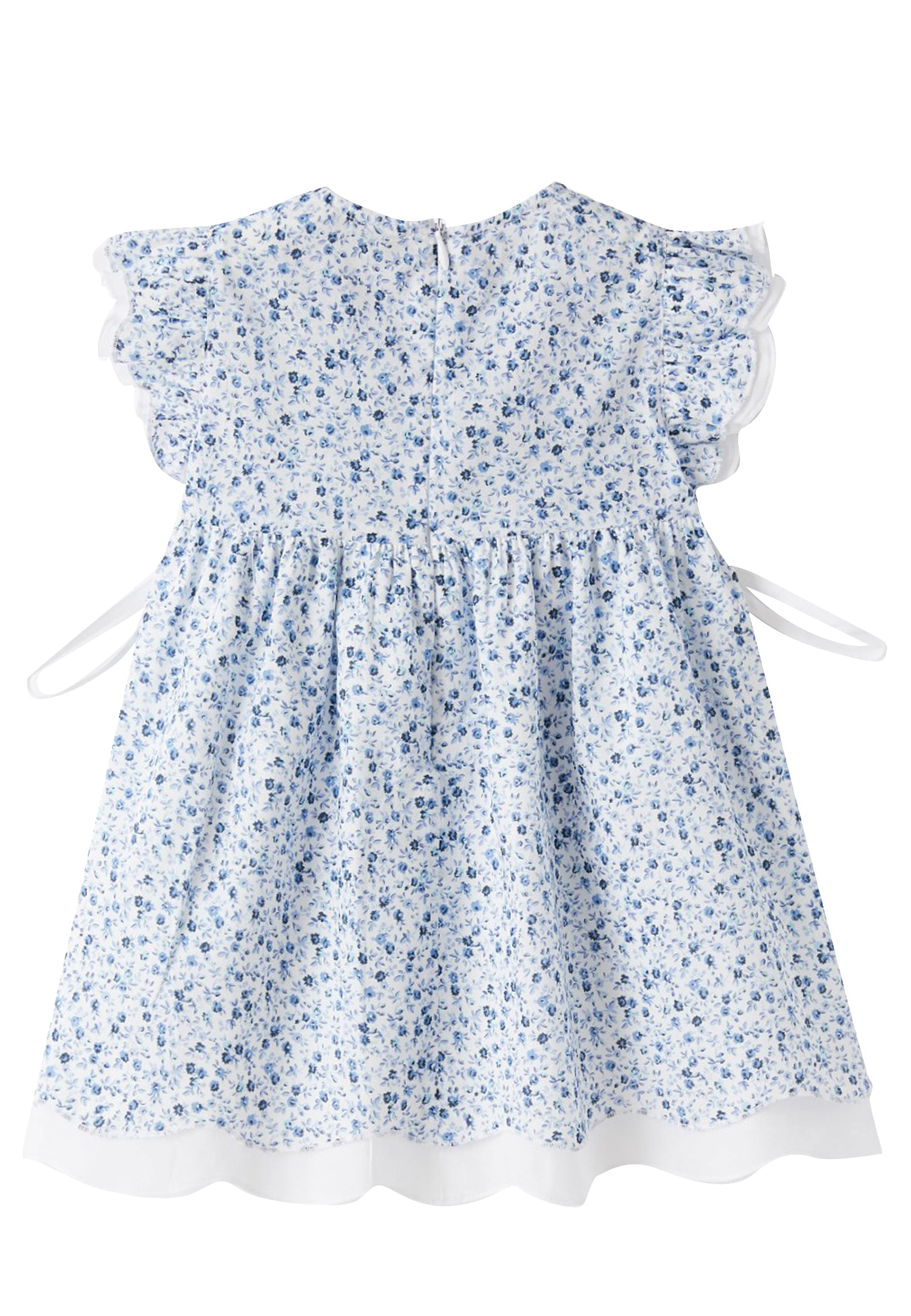 ViaMonte Shop | Il Gufo vestito stampa fiori neonata in voile di cotone