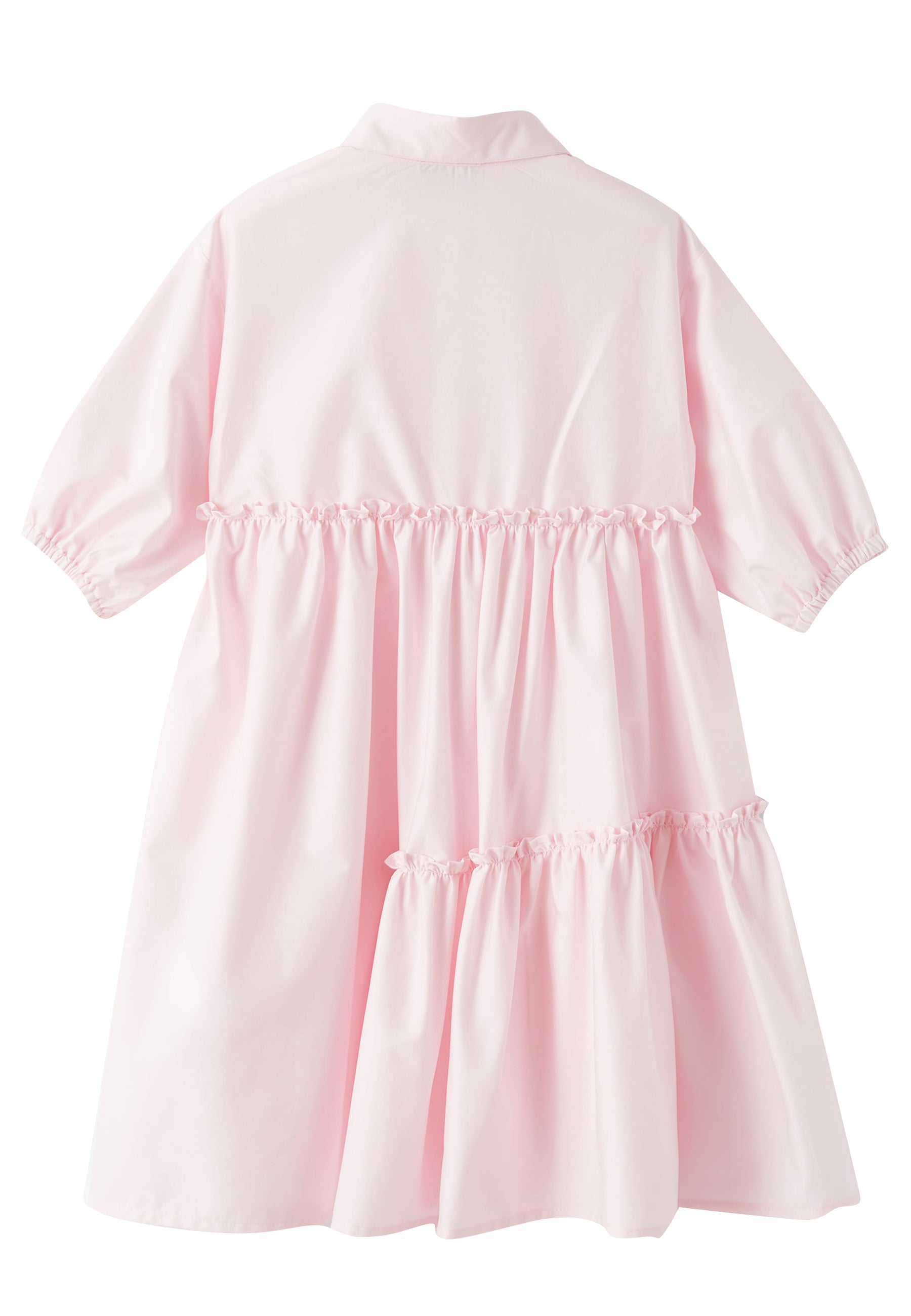 ViaMonte Shop | Il Gufo abito rosa bambina in raso di cotone