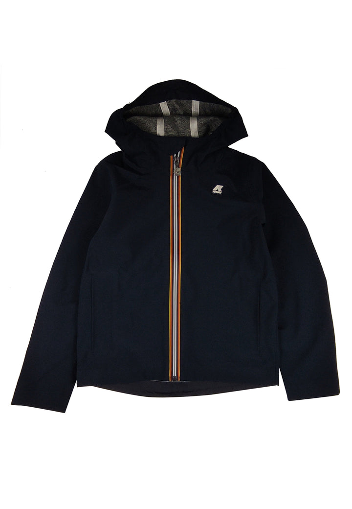 ViaMonte Shop | K-Way bambino Jacko Bonded jersey blue depht giubbino in tessuto tecnico