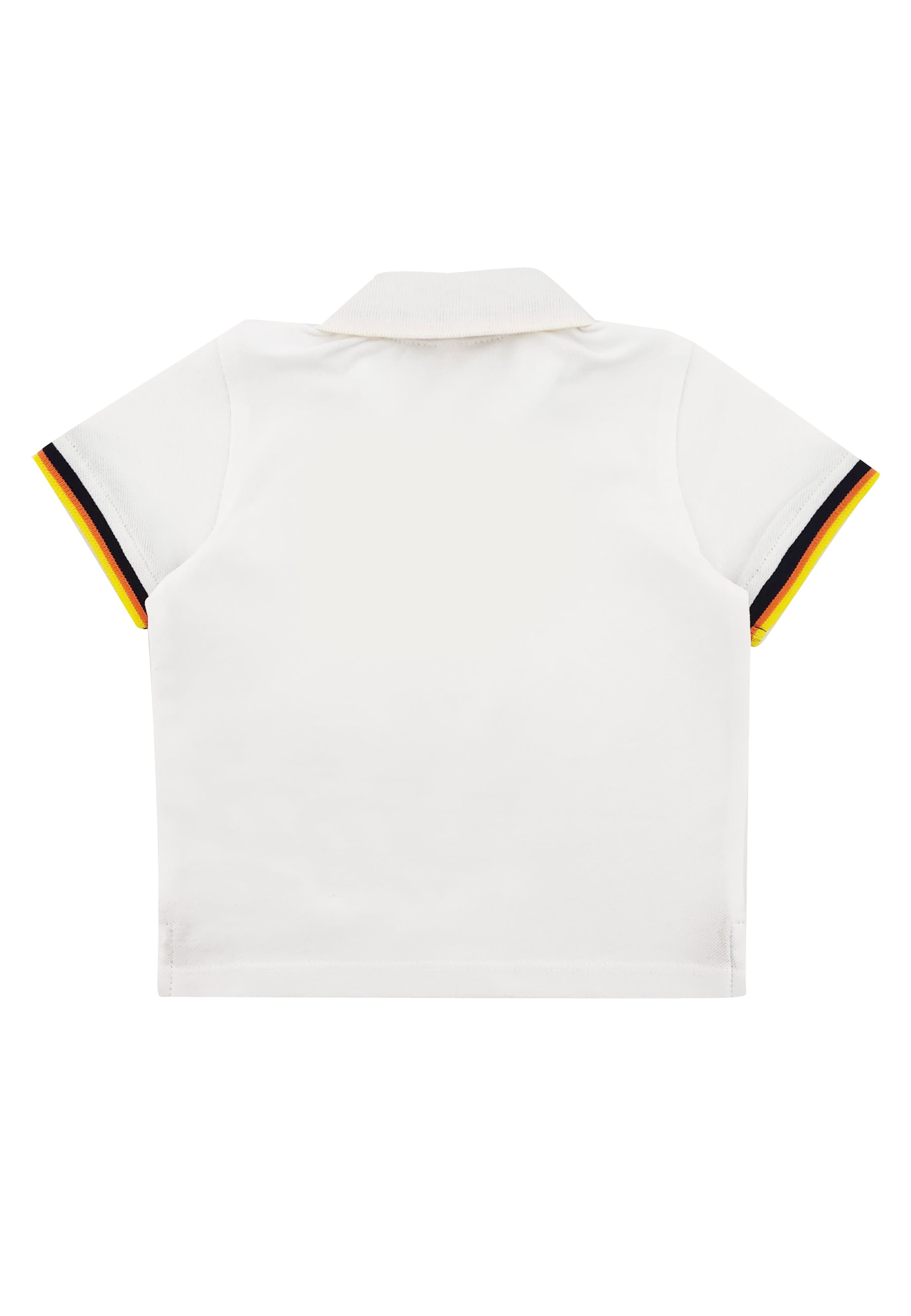 ViaMonte Shop | K-Way polo bianca neonato in piquet di cotone