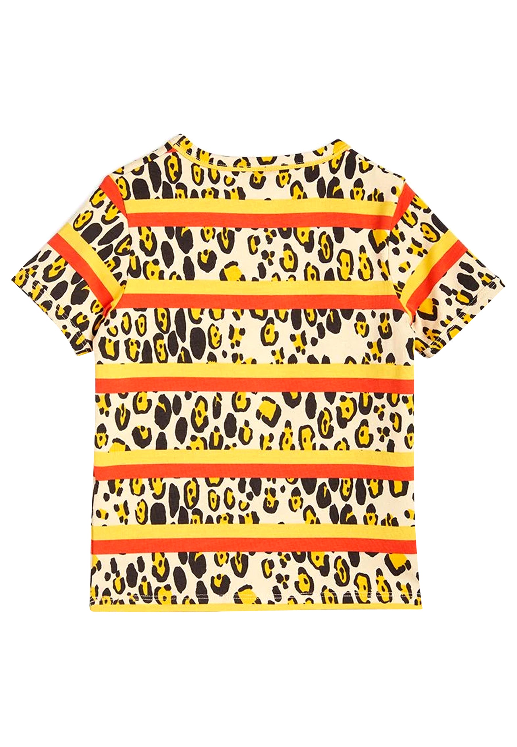 ViaMonte Shop | Mini Rodini t-shirt leopard bambina in cotone biologico