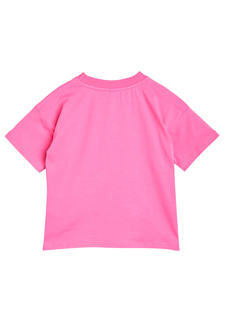 ViaMonte Shop | Mini Rodini t-shirt rosa bambina in cotone biologico