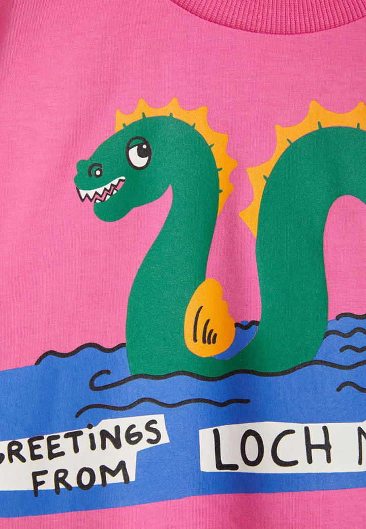 ViaMonte Shop | Mini Rodini t-shirt rosa bambina in cotone biologico