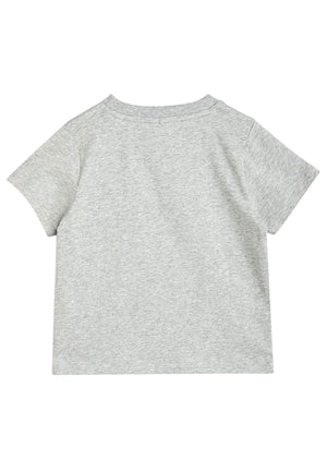 ViaMonte Shop | Mini Rodini t-shirt grigia neonato in cotone biologico