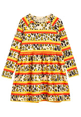 ViaMonte Shop | Mini Rodini vestito multicolor bambina in cotone biologico