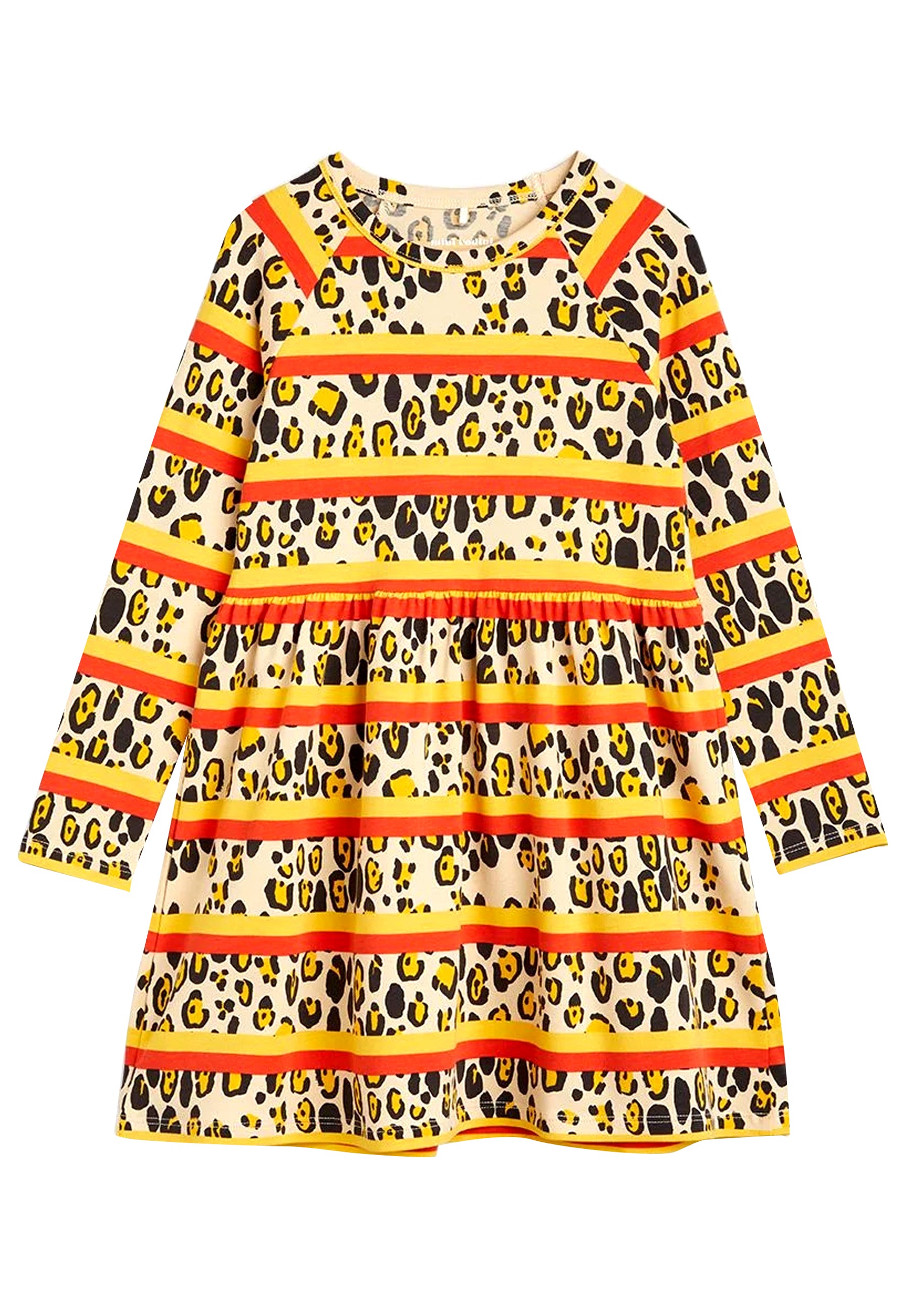 ViaMonte Shop | Mini Rodini vestito multicolor bambina in cotone biologico