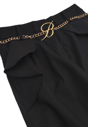 ViaMonte Shop | Miss Blumarine pantalone nero ragazza in cotone