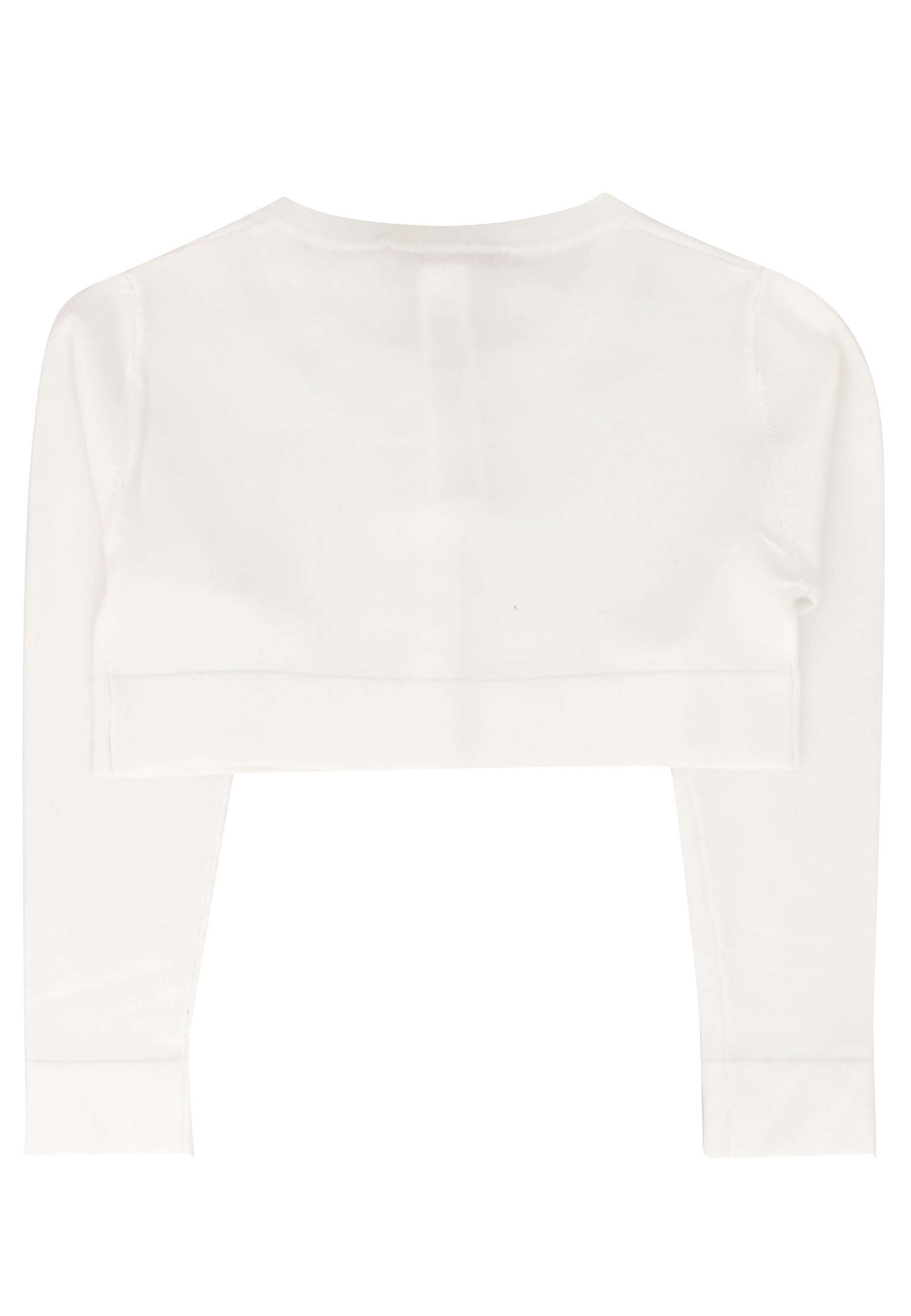 ViaMonte Shop | Miss Blumarine maglia cardigan bianca bambina in misto viscosa