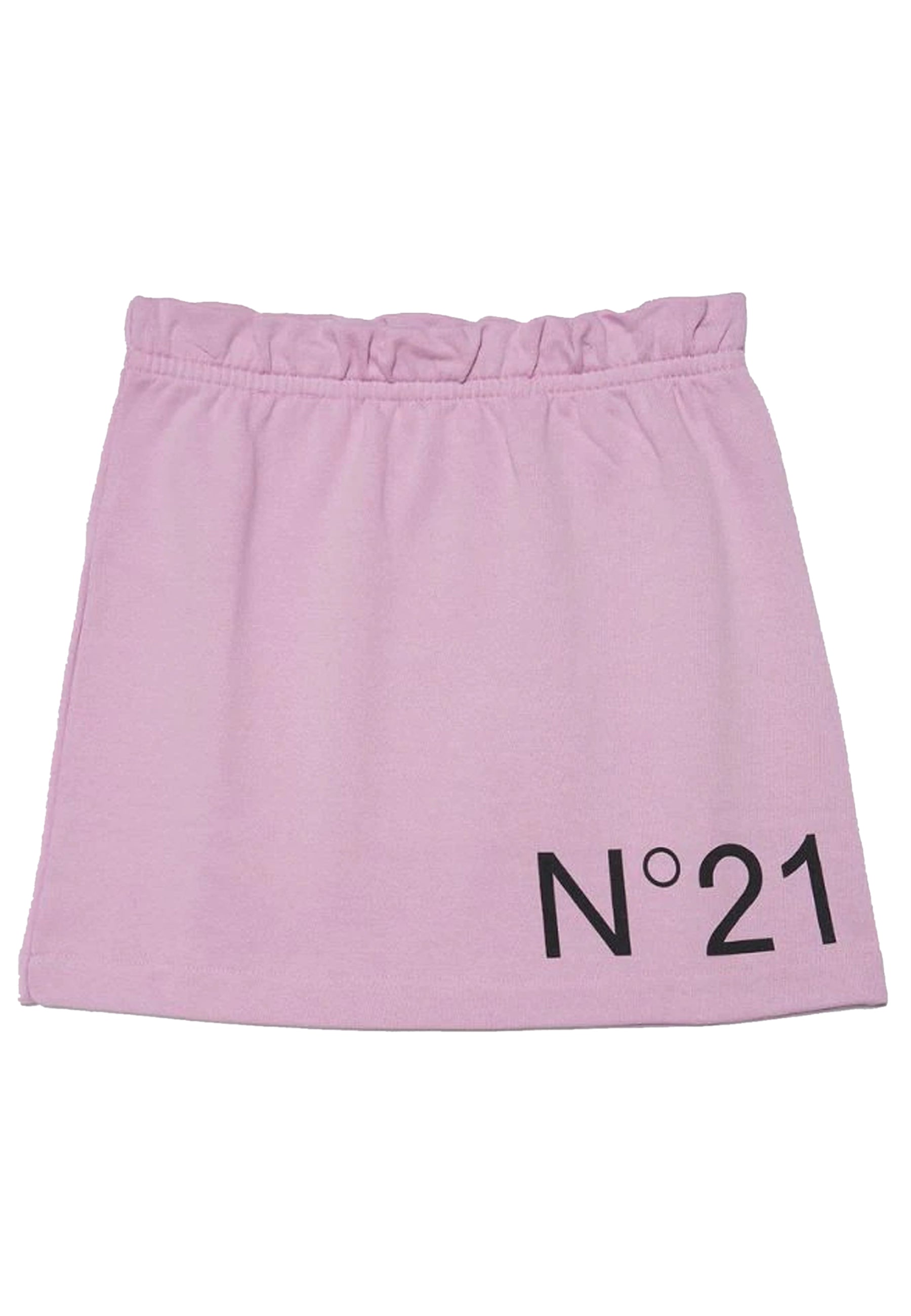 ViaMonte Shop | N°21 gonna rosa bambina in felpa di cotone