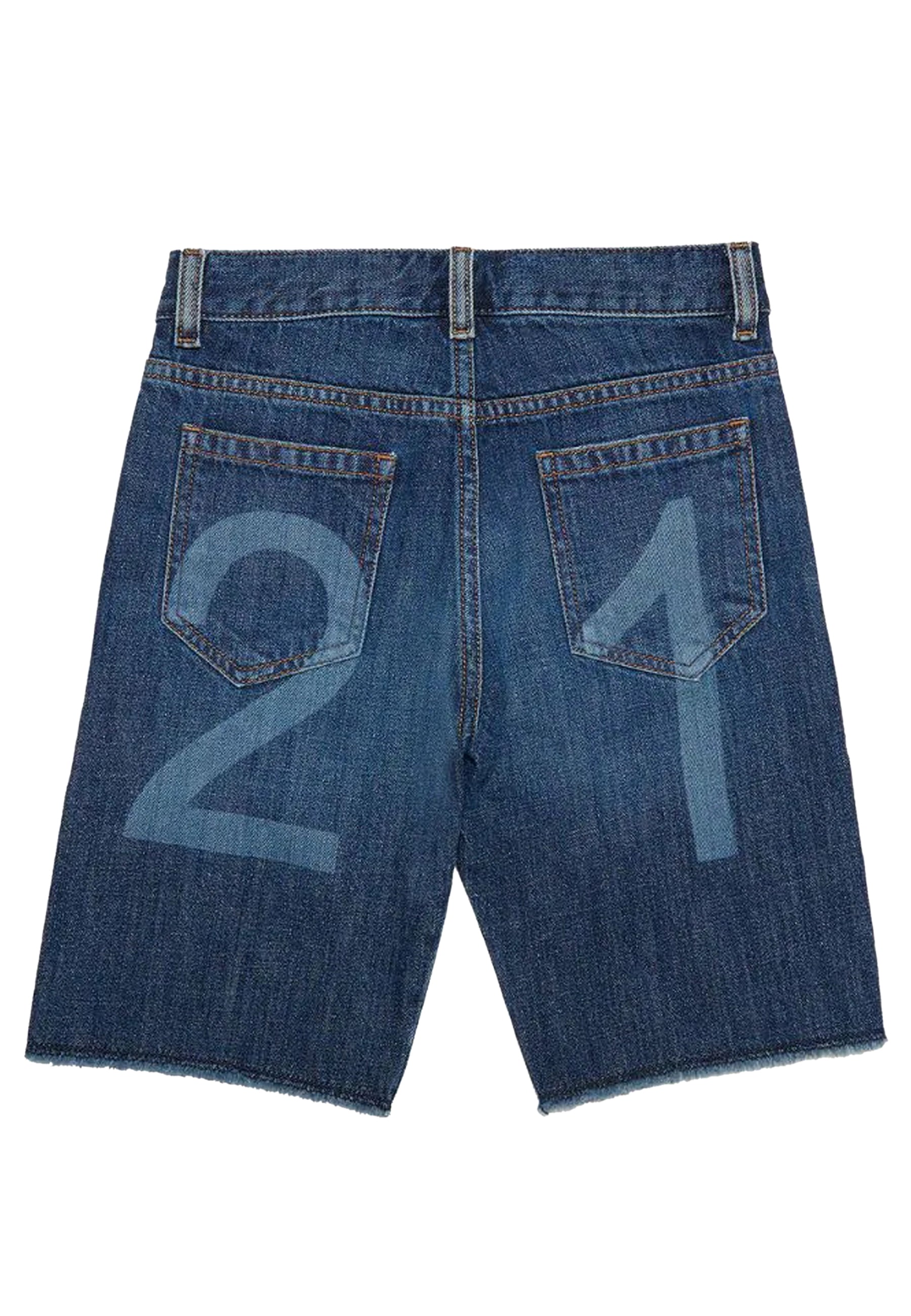 ViaMonte Shop | N° 21 bermuda blu bambino in denim di cotone