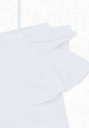 ViaMonte Shop | Patrizia Pepe top bianco bambina in cotone