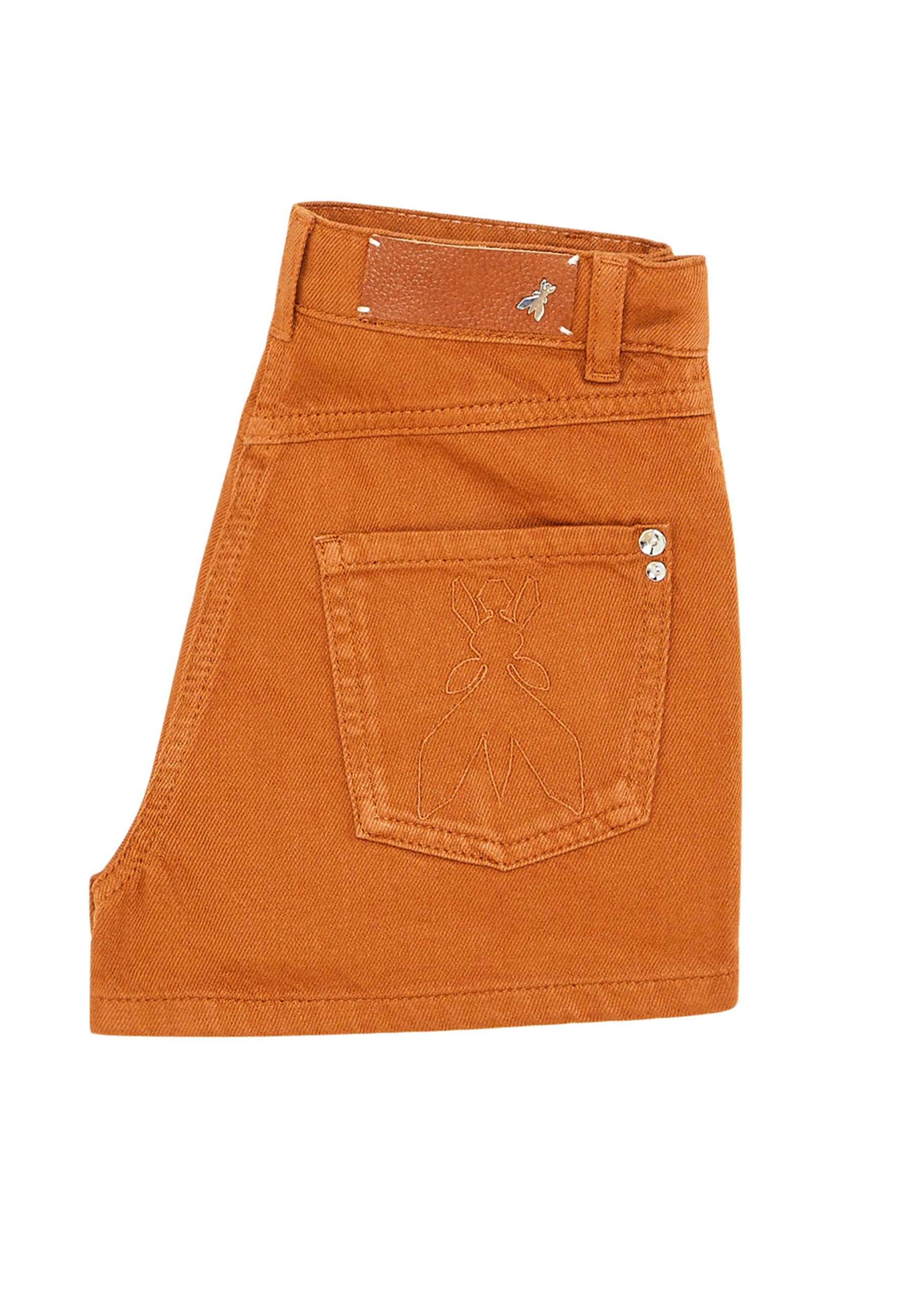 ViaMonte Shop | Patrizia Pepe shorts marrone ragazza in cotone