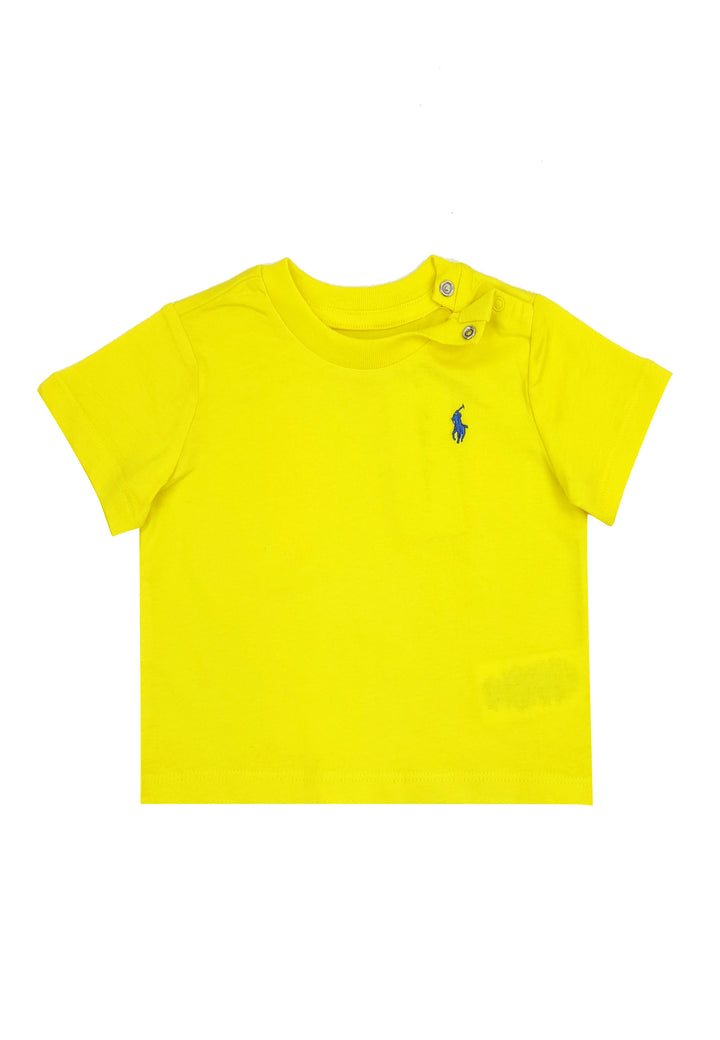 ViaMonte Shop | Ralph Lauren t-shirt gialla neonato in cotone