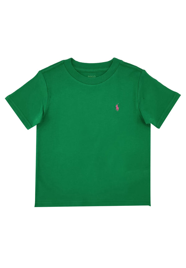 ViaMonte Shop | Ralph Lauren t-shirt verde bambino in cotone
