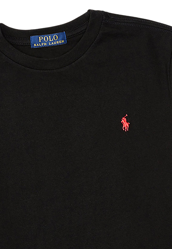 ViaMonte Shop | Ralph Lauren t-shirt basica nera bambino in cotone