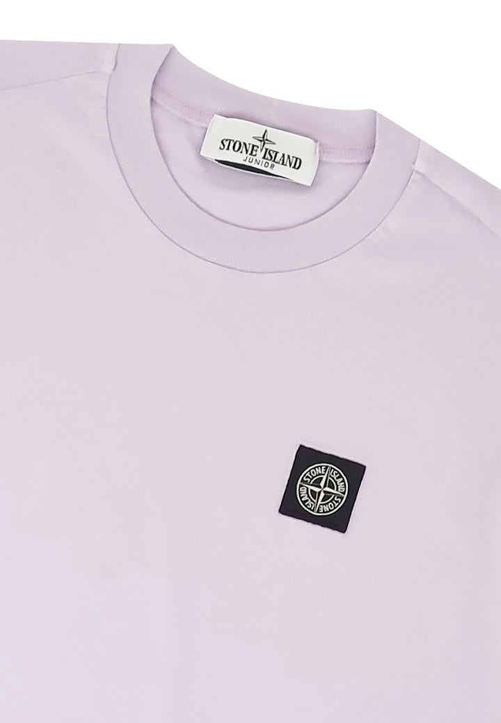 ViaMonte Shop | Stone Island t-shirt lilla bambino in cotone