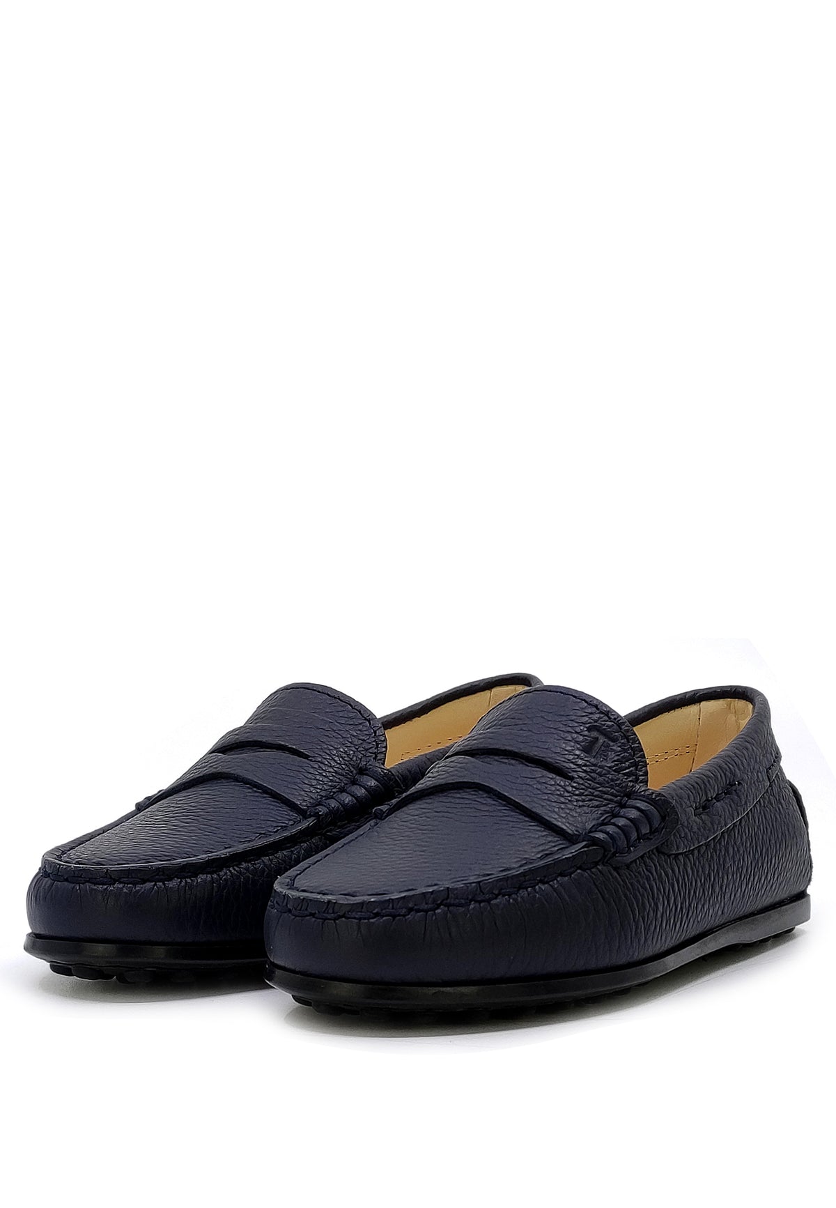 ViaMonte Shop | Tod's scarpe mocassino bambino blu in pelle