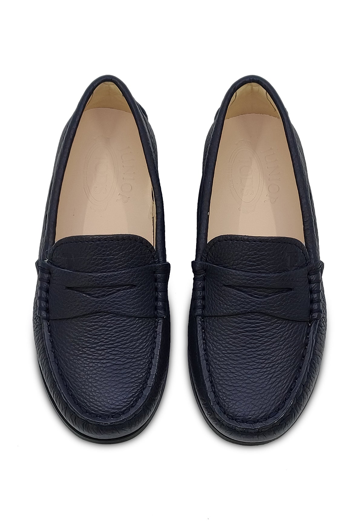 ViaMonte Shop | Tod's scarpe mocassino bambino blu in pelle