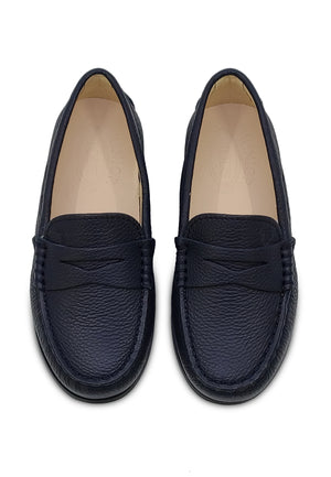 ViaMonte Shop | Tod's scarpe mocassino bambino blu in pelle