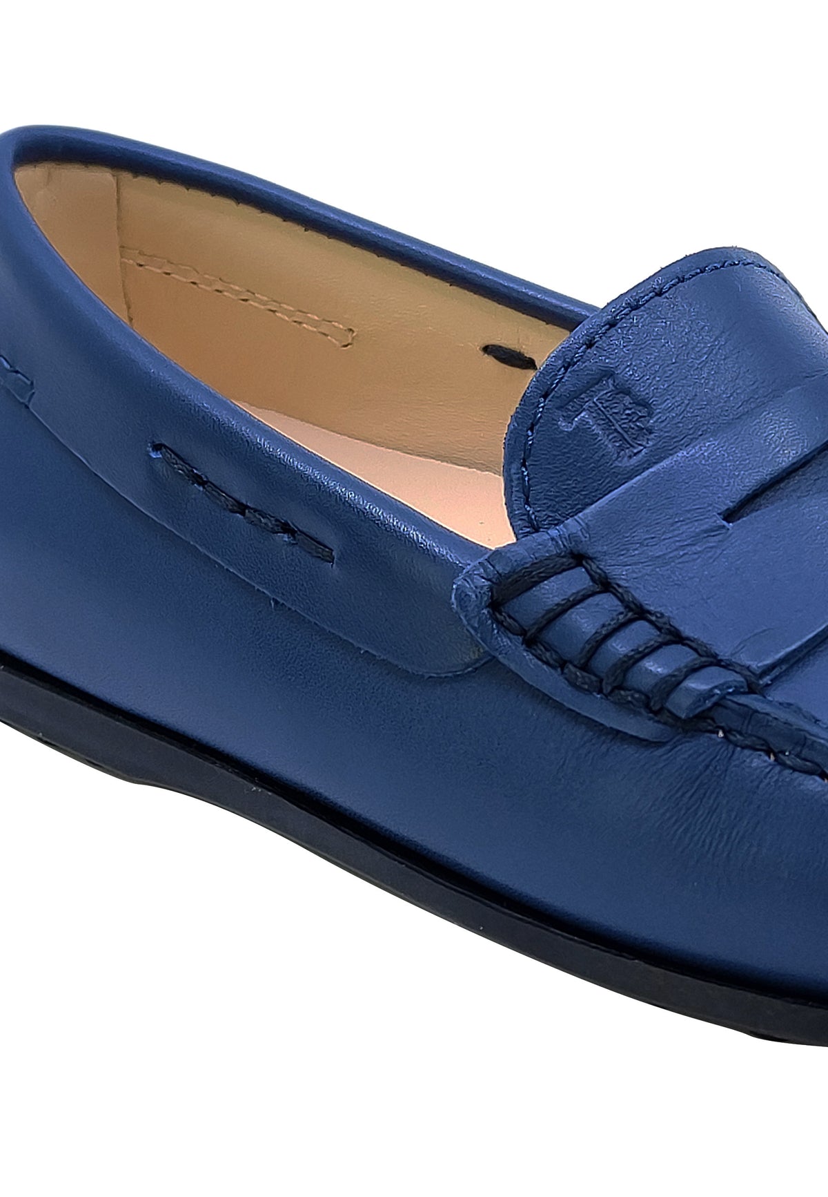 ViaMonte Shop | Tod's scarpe mocassino bambino blu in pelle